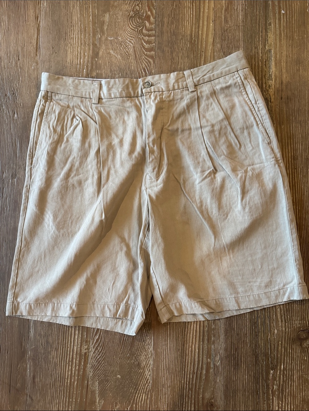 Tommy Bahama silk blend Flat Front Shorts - khaki